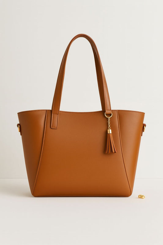 women tote bag_tan tassel charm_11