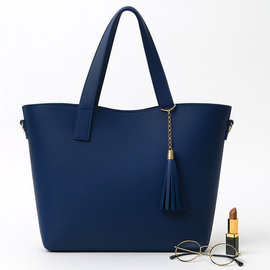 women tote bag_blue tassel charm_13